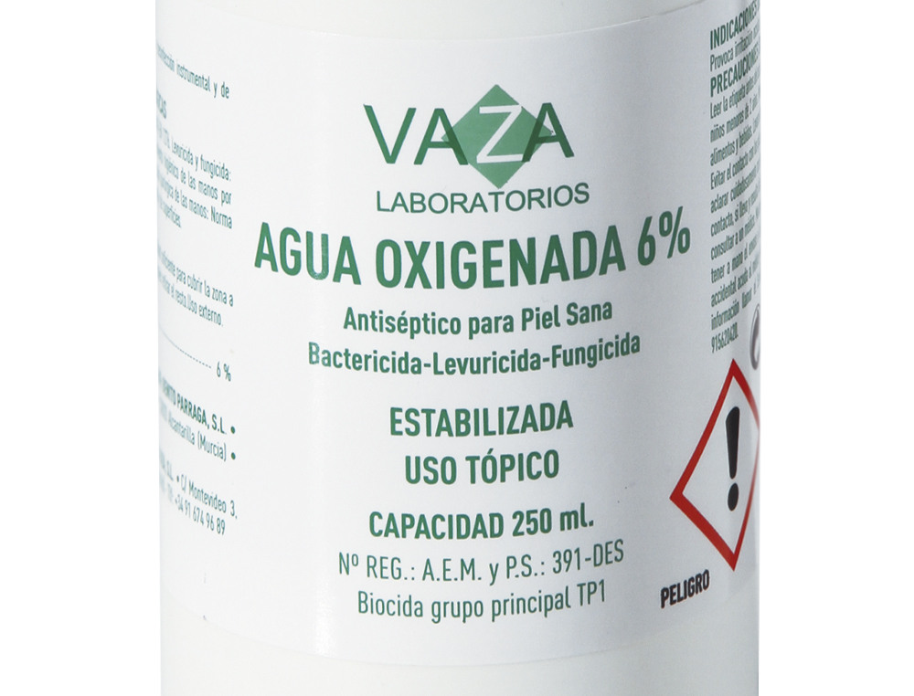 AGUA OXIGENADA VAZA FRASCO DE 250 ML