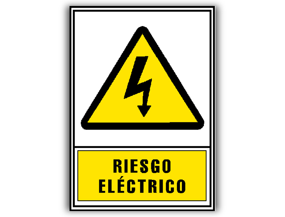 PICTOGRAMA ARCHIVO 2000 RISCO ELECTRICO PVC AMARELO LUMINISCENTE 210X297 MM
