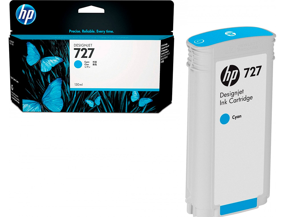 TINTEIRO HP DESIGNJET T920/T1500 N 727 CIAN ALTA/1000 PAGINAS