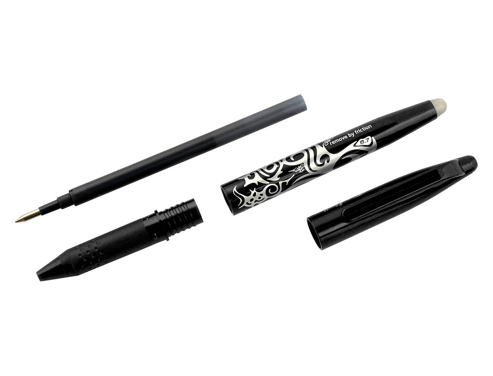 ESFEROGRAFICA PILOT FRIXION BALL APAGAVEL 0,7 MM PONTA MEDIA PRETO EM BLISTER