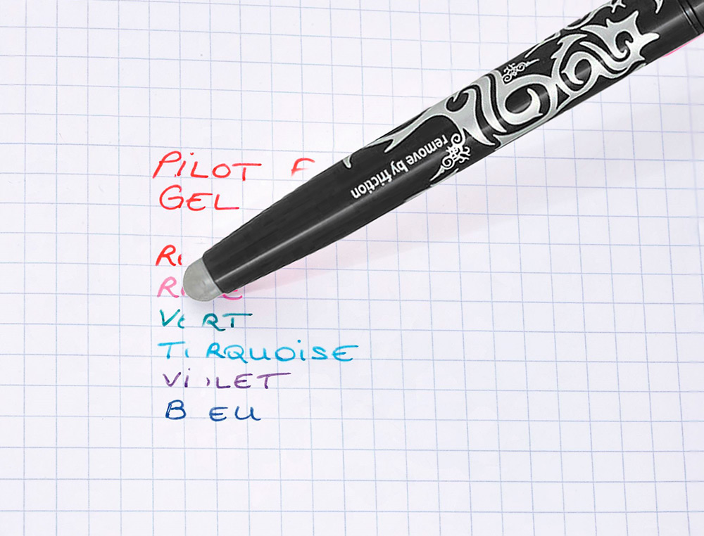 ESFEROGRAFICA PILOT FRIXION BALL APAGAVEL 0,7 MM PONTA MEDIA PRETO EM BLISTER