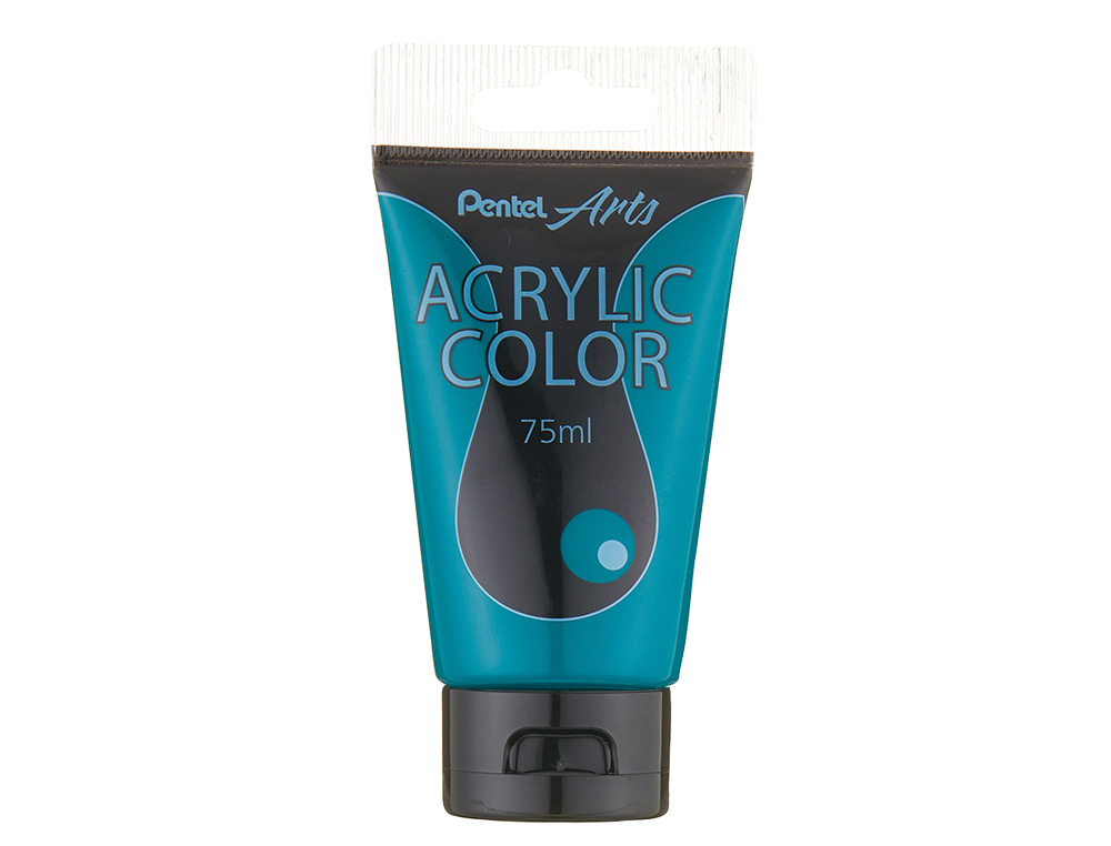 TINTA ACRILICA PENTEL EM TUBO DE 75 ML COR AZUL ESVERDEADO
