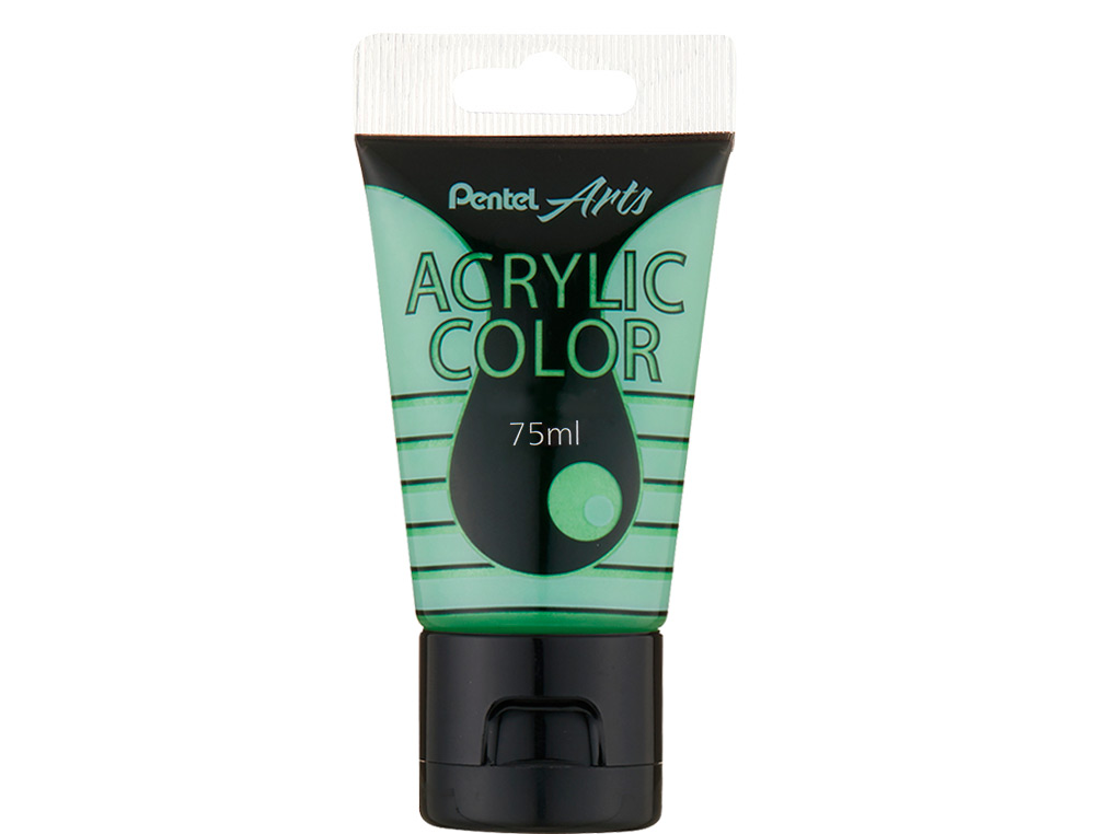TINTA ACRILICA PENTEL EM TUBO DE 75 ML COR ESPECIAL AMARELO ESVERDEADO METALICO