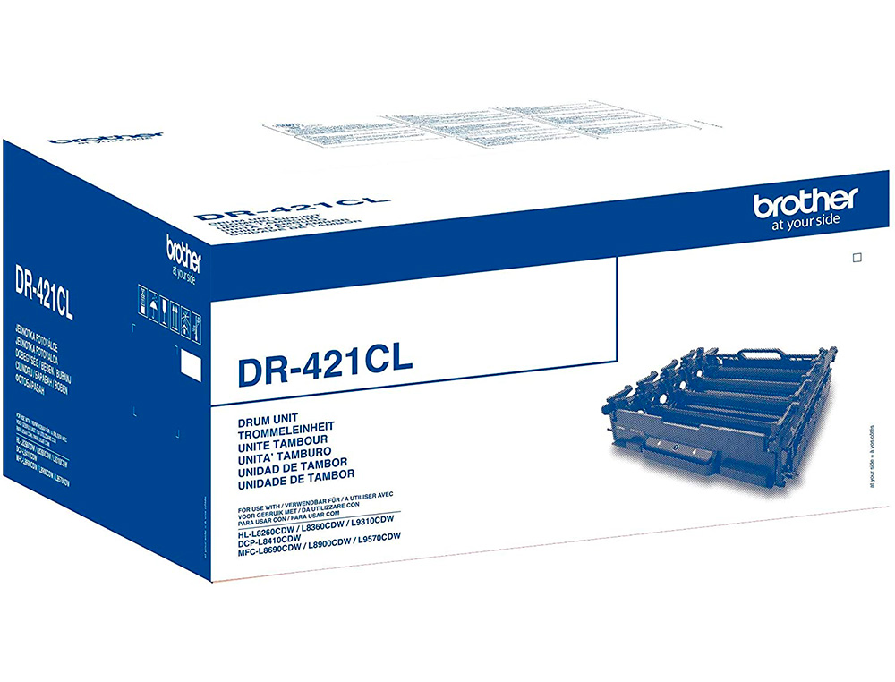 TAMBOR BROTHER DR-421CL QUATRICOLOR PARA IMPRESSORAS DCP-L8410CDW / L8260CDW / L8900CDW / L9570CDW /