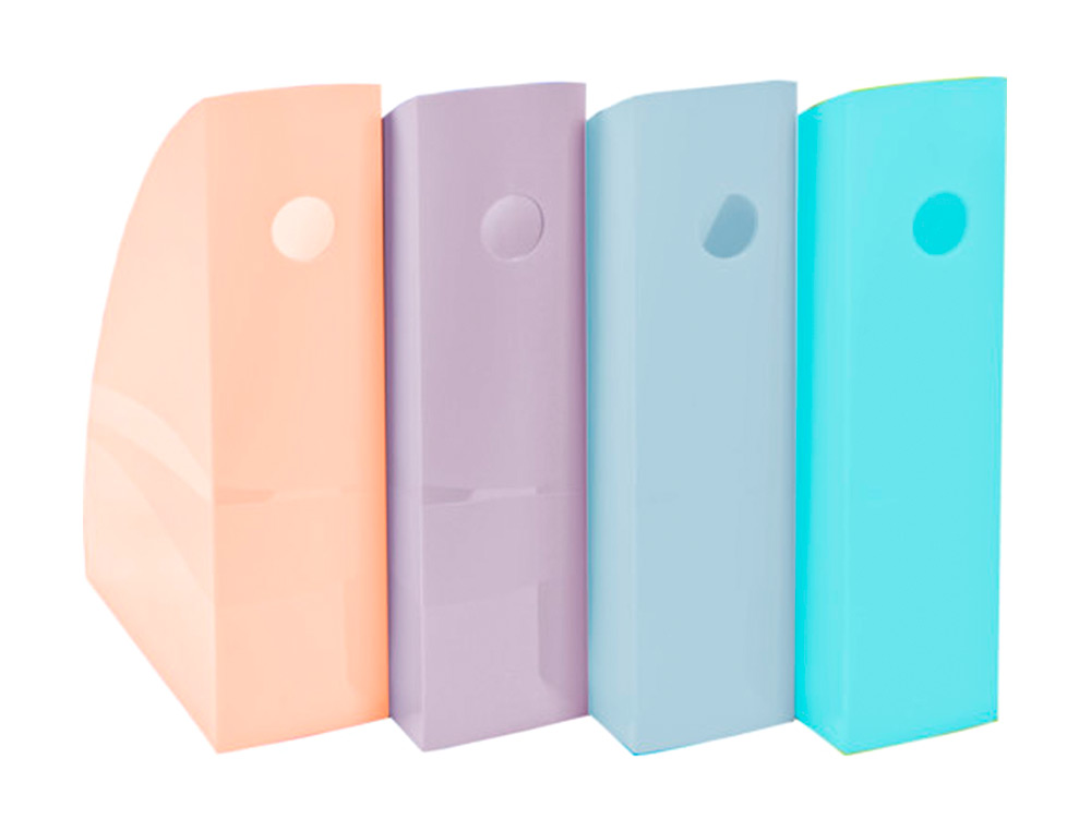 PORTA REVISTAS EXACOMPTA AQUAREL MAG-CUBE SET DE 4 UNIDADES CORES PASTEL 266X328X305 MM