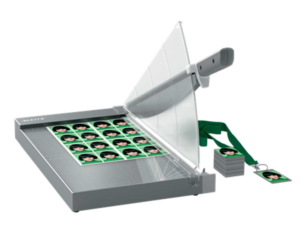 GUILHOTINA DE ALAVANCA LEITZ PRECISION OFFICE PRO A4+ BASE VIDRO COMPRIMENTO CORTE 381 MM CAPAC. DE CORTE 25 F