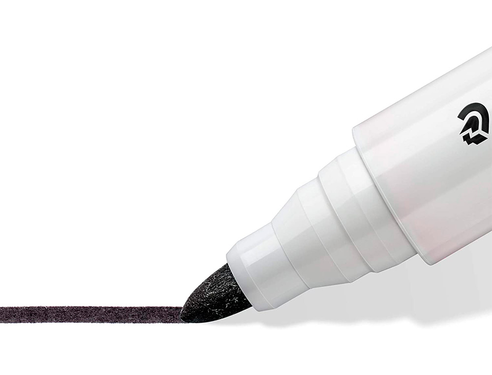 MARCADOR STAEDTLER LUMOCOLOR 351 PARA QUADRO BRANCO PONTA REDONDA 2 MM ESTOJO DE 6 UNIDADES CORES SORTIDAS