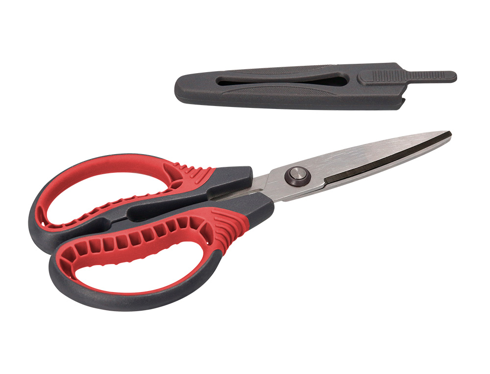 TESOURA LIDERPAPEL TITANIO FOLHA CURVA 16,5 CM FACILIDADE CORTE E DURABILIDADE INCLUI BOLSA PROTETORA EM BLISTER