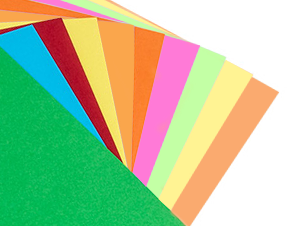 BLOCO TRABALHOS MANUAIS LIDERPAPEL CARTOLINA 240X315MM 10 FOLHAS 5 CORES NEON + 5 CORES INTENSAS