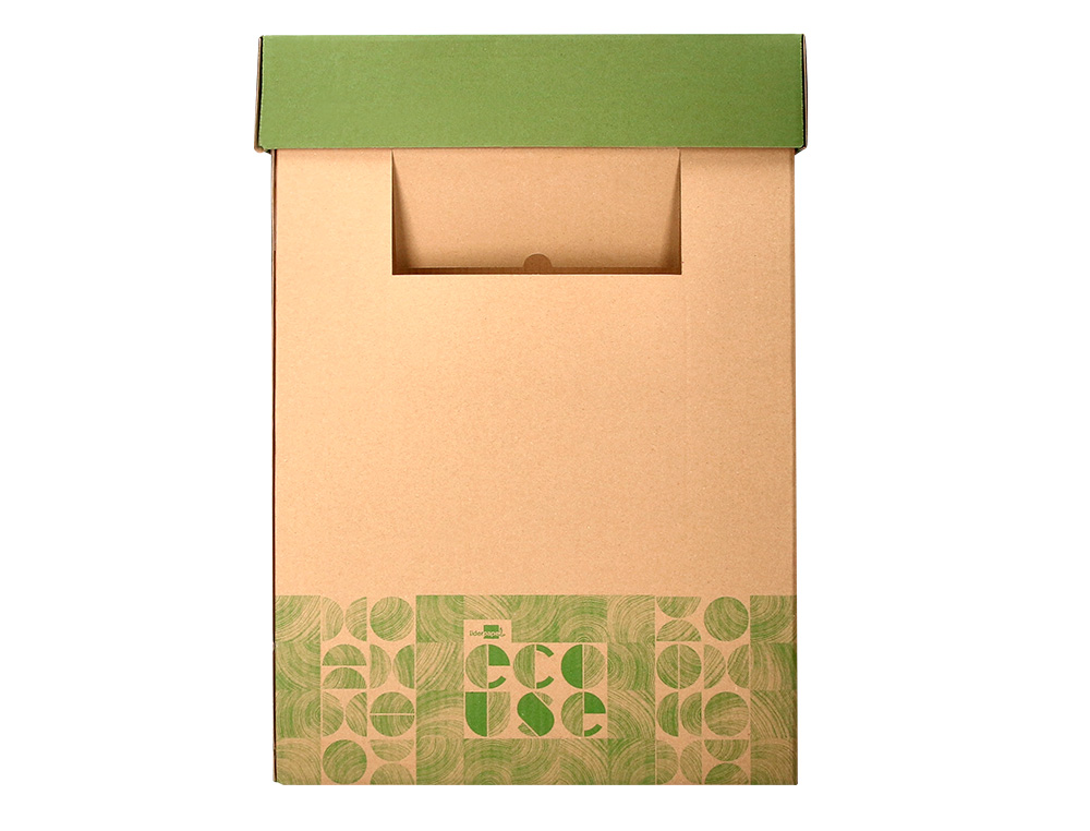 CESTO DE PAPEIS RECICLAGEM LIDERPAPEL CARTAO DUPLO 100% RECICLADO E RECICLAVEL 450X350X650 MM