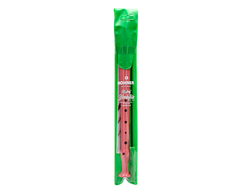 FLAUTA HOHNER 9508 COR CORAL BOLSA VERDE E TRANSPARENTE