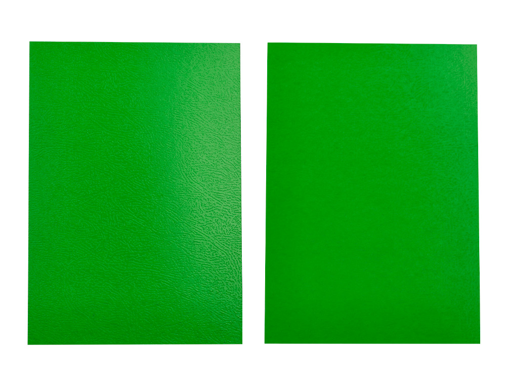 CAPA DE ENCADERNACAO LIDERPAPEL CARTAO DIN A4 0,9 MM VERDE FLUOR PACK DE 50 UNIDADES