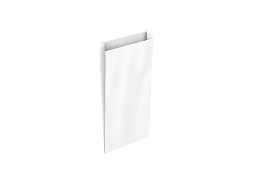 ENVELOPE BASIKA CELULOSE BRANCO COM FOLE XXS 100X200X30 MM PACK DE 25 UNIDADES