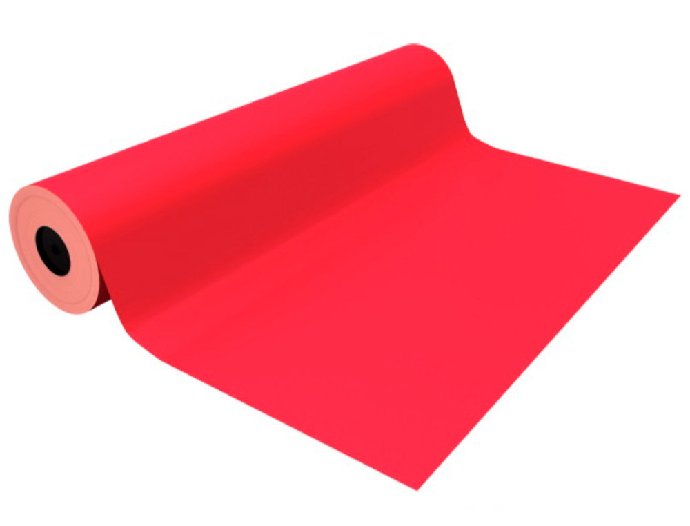 PAPEL FANTASIA BASIKA METALIZADO VERMELHO BOBINE LARGURA 62 CM COMPRIMENTO 80 M