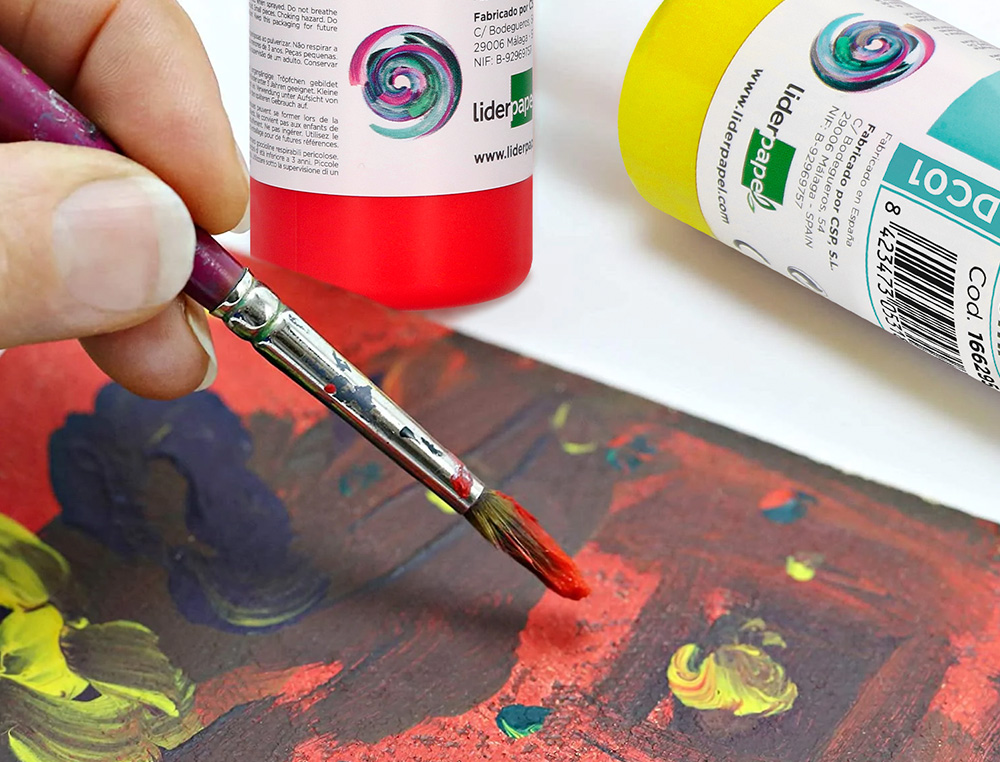 PINTURA ACRILICA LIDERPAPEL FRASCO DE 80 ML MAGENTA