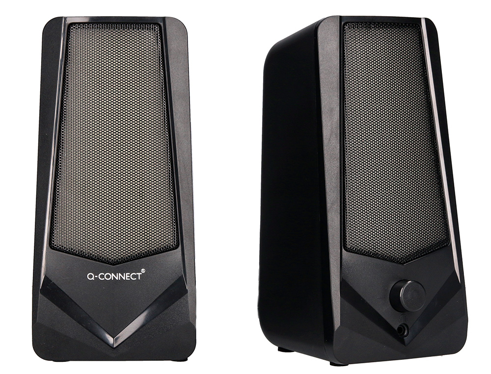 COLUNAS Q-CONNECT GAMING BLUE TOOTH COM ILUMINACAO RGB POTENCIA MAXIMA 2X3W CONTROLO DE VOLUME COR PRETO
