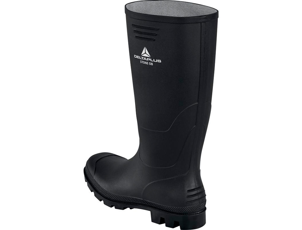 BOTAS DELTAPLUS DE SEGURANCA STONE PVC PRETO SOLA DE PITOES TAMANHO 44