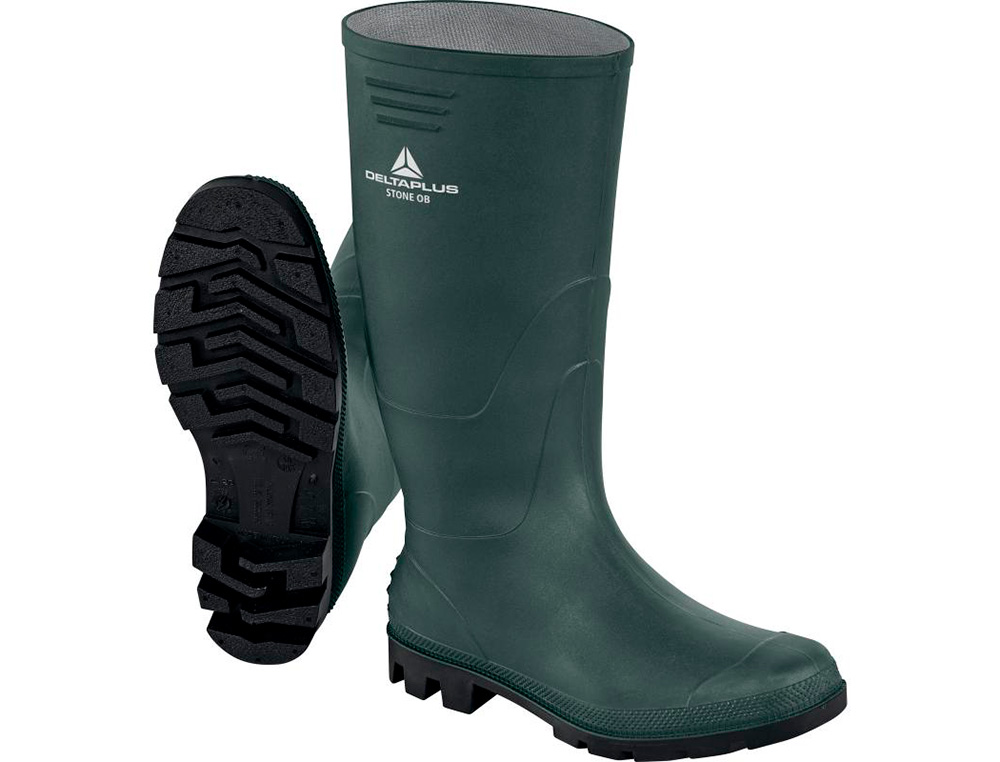 BOTAS DELTAPLUS DE SEGURANCA STONE PVC VERDE SOLA DE PITOES TAMANHO 45