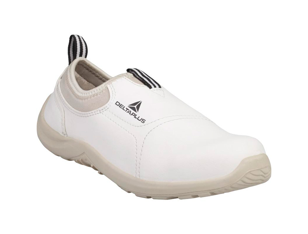 SAPATOS DE SEGURANCA DELTAPLUS MICROFIBRA PU SOLA PU MONO-DENSIDADE COR BRANCO TAMANHO 43