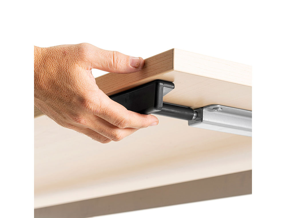 MESA ROCADA 2003FD04 COM TAMPO REBATIVEL COR ALUMINIO/BRANCO 180X80 CM