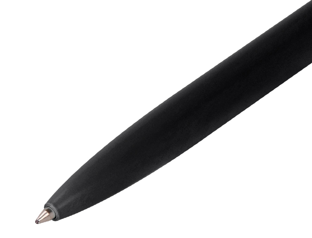 ESFEROGRAFICA BELIUS ROCKET B ALUMINIO DESENHO MINIMALISTA PRETO CAIXA CILINDRICA TINTA AZUL