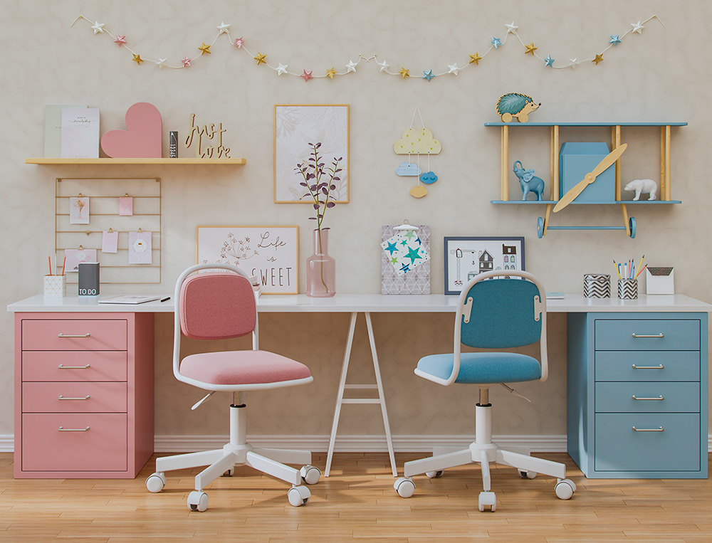 CADEIRA DE ESCRITORIO Q-CONNECT INFANTIL ALT MAX 795 MM LARG 390 MM PROF 350 MM COR ROSA