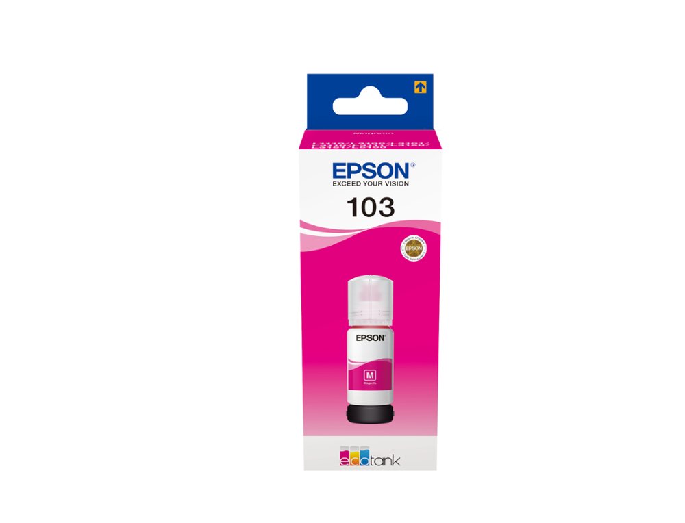 TINTA EPSON ECOTANK 103 L3110/3150/3151/5190 MAGENTA GARRAFA DE 65 ML