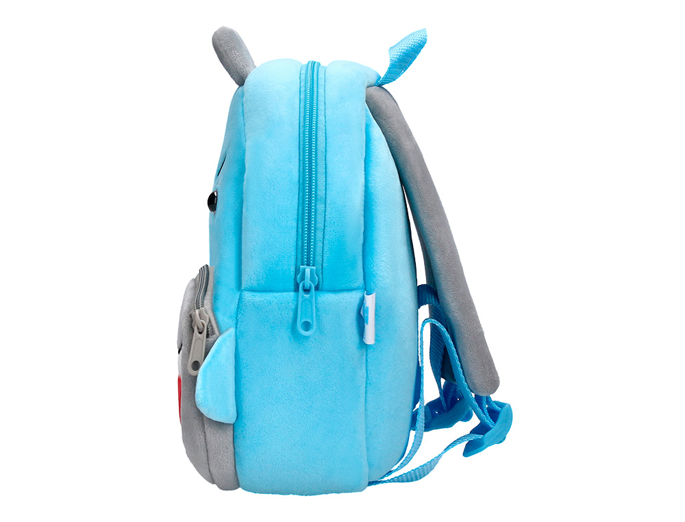 MOCHILA INFANTIL LIDERPAPEL TUBARAO PELUCHE 260X100X240 MM