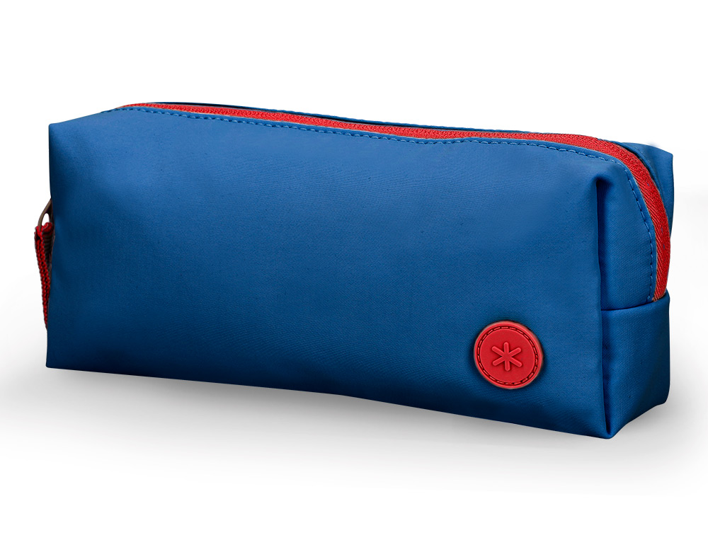 ESTOJO ESCOLAR ANTARTIK 1 COMPARTIMENTO COMPLEMENTO DA MOCHILA TEENS COR AZUL MARINHO 80X55X210 MM