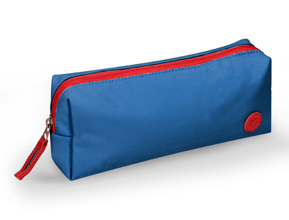 ESTOJO ESCOLAR ANTARTIK 1 COMPARTIMENTO COMPLEMENTO DA MOCHILA TEENS COR AZUL MARINHO 80X55X210 MM