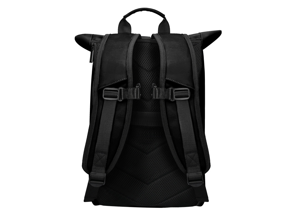 MOCHILA ANTARTIK WATERPROOF ENROLAVEL DESIGN CASUAL COR PRETO 480X130X280 MM