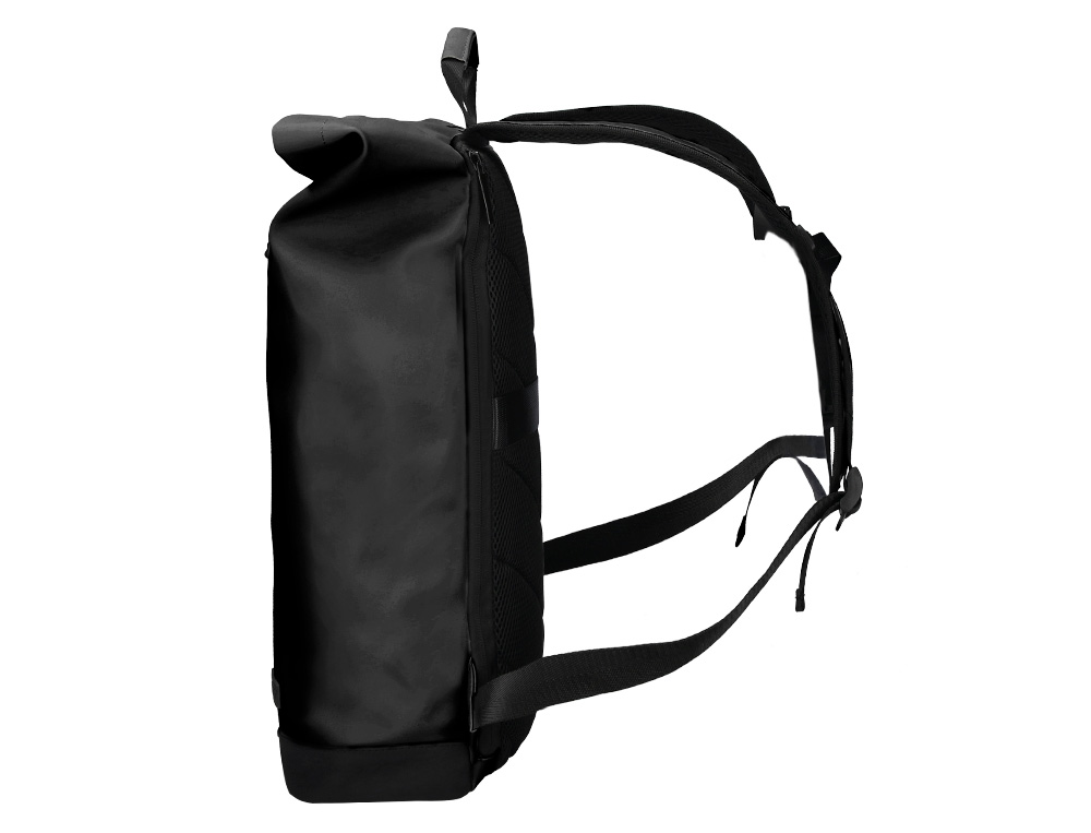 MOCHILA ANTARTIK WATERPROOF ENROLAVEL DESIGN CASUAL COR PRETO 480X130X280 MM