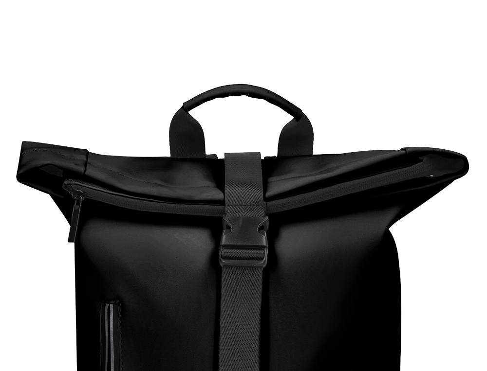 MOCHILA ANTARTIK WATERPROOF ENROLAVEL DESIGN CASUAL COR PRETO 480X130X280 MM
