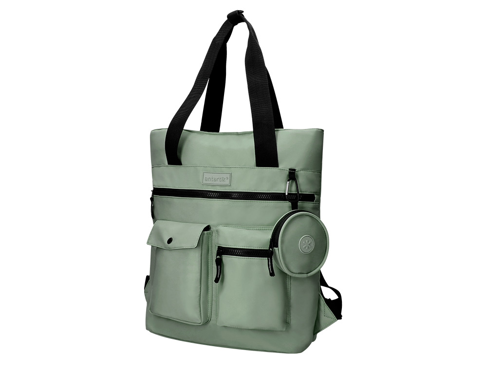 MOCHILA ANTARTIK BOLSO CASUAL COR VERDE 400X120X390 MM