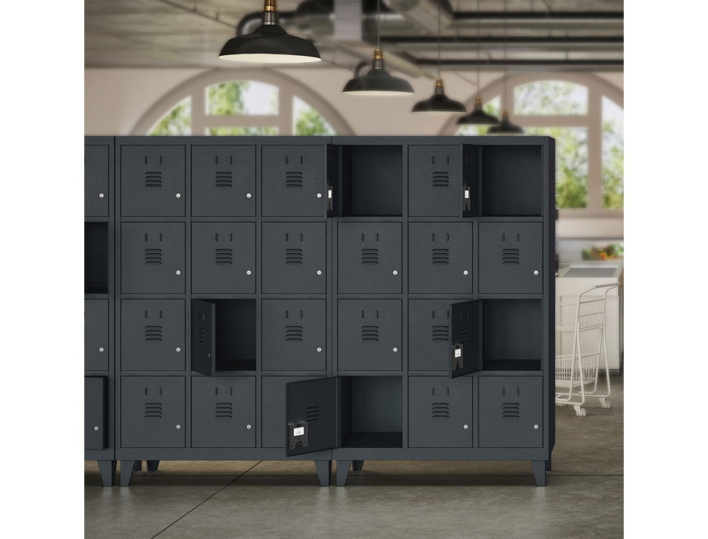 ARMARIO METALICO ROCADA 400 1 MODULO X 1 PORTA CINZA 430X500X1800 MM