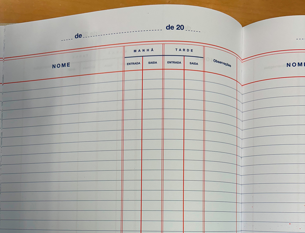 LIVRO DE PONTO A4 100 FLS