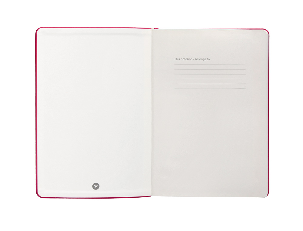CADERNO COM ELASTICO ANTARTIK NOTES CAPA DURA A4 PONTILHADO FUCSIA 100 FOLHAS 80 GR FSC