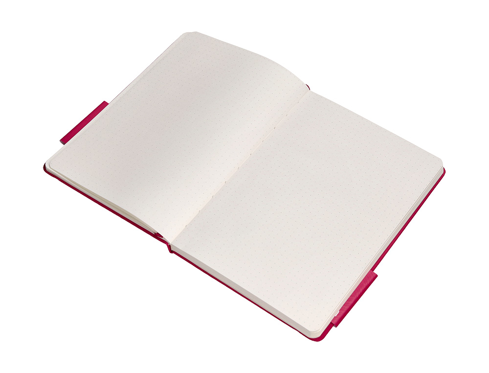 CADERNO COM ELASTICO ANTARTIK NOTES CAPA DURA A4 PONTILHADO FUCSIA 100 FOLHAS 80 GR FSC