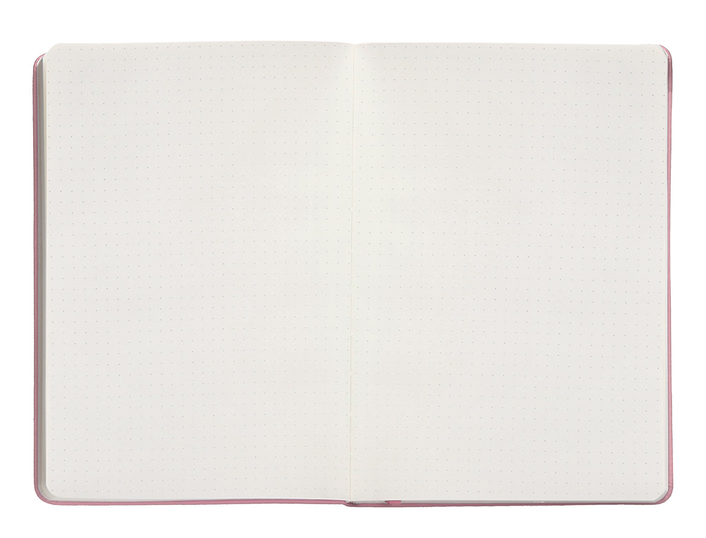 CADERNO COM ELASTICO ANTARTIK NOTES CAPA DURA A5 PONTILHADO ROSA PASTEL 100 FOLHAS 80 GR FSC