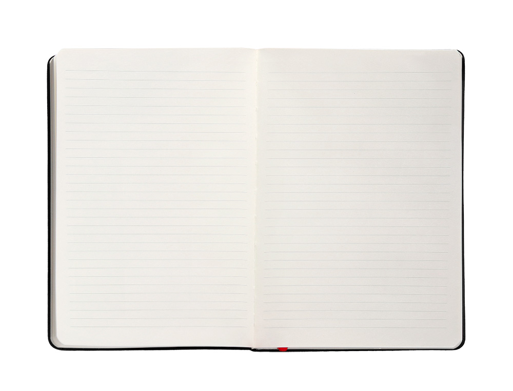 CADERNO COM ELASTICO ANTARTIK NOTES CAPA DURA A4 PAUTADO PRETO E VERMELHO 100 FOLHAS 80 GR FSC