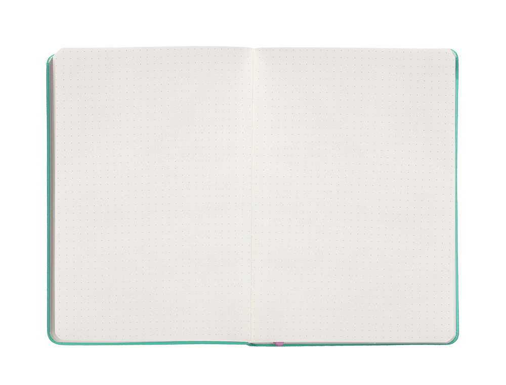 CADERNO COM ELASTICO ANTARTIK NOTES CAPA DURA A4 PONTILHADO ROSA E TURQUESA 100 FOLHAS 80 GR FSC