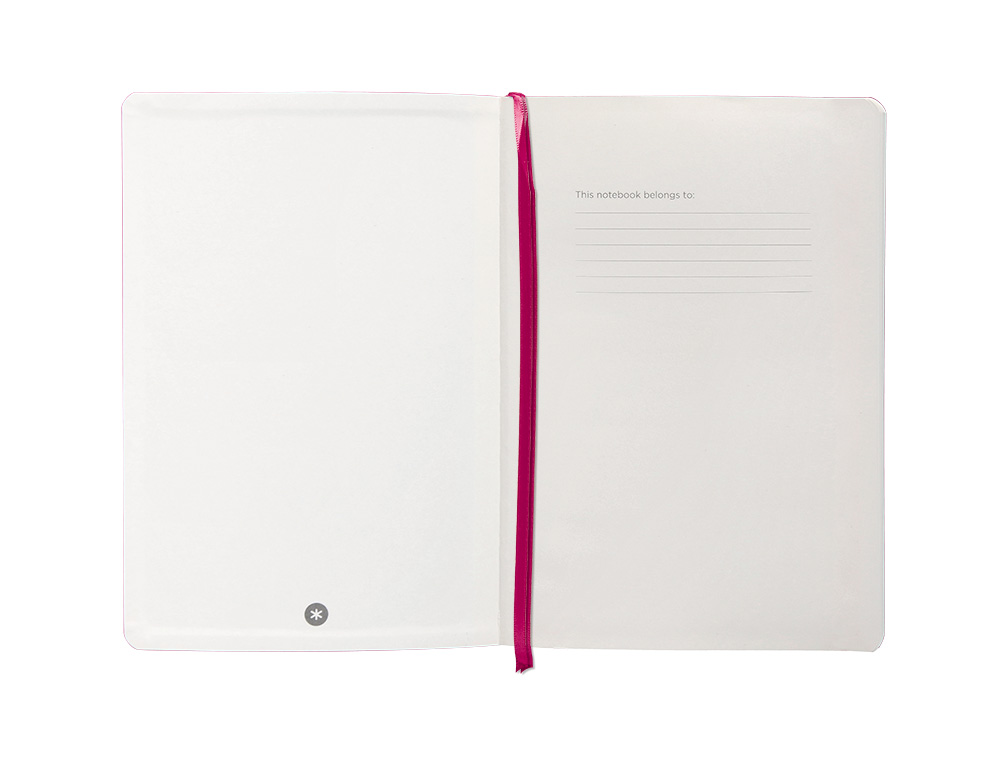 CADERNO COM ELASTICO ANTARTIK NOTES CAPA MOLE A5 QUADRICULADO FUCSIA 80 FOLHAS 80 GR FSC