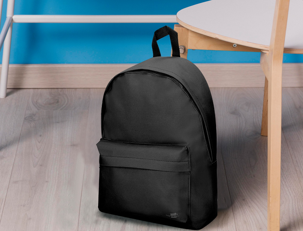 MOCHILA ESCOLAR LIDERPAPEL COR PRETO 400X125X300 MM