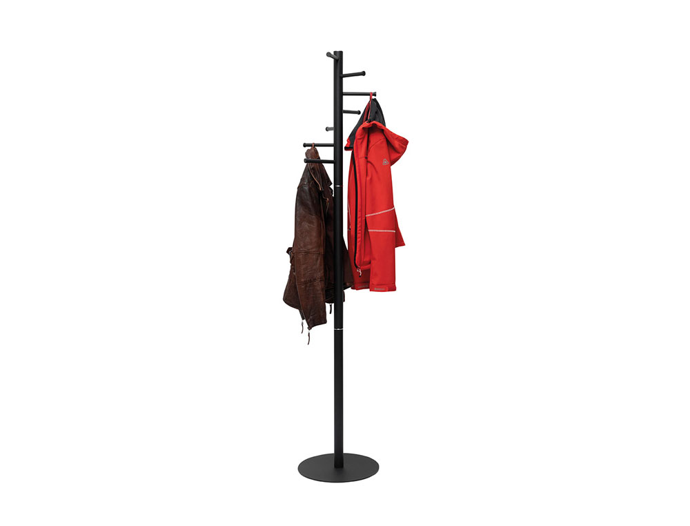 CABIDE ROCADA MAULCAURUS 7 SUPORTES COR PRETO 350X350X1770 MM