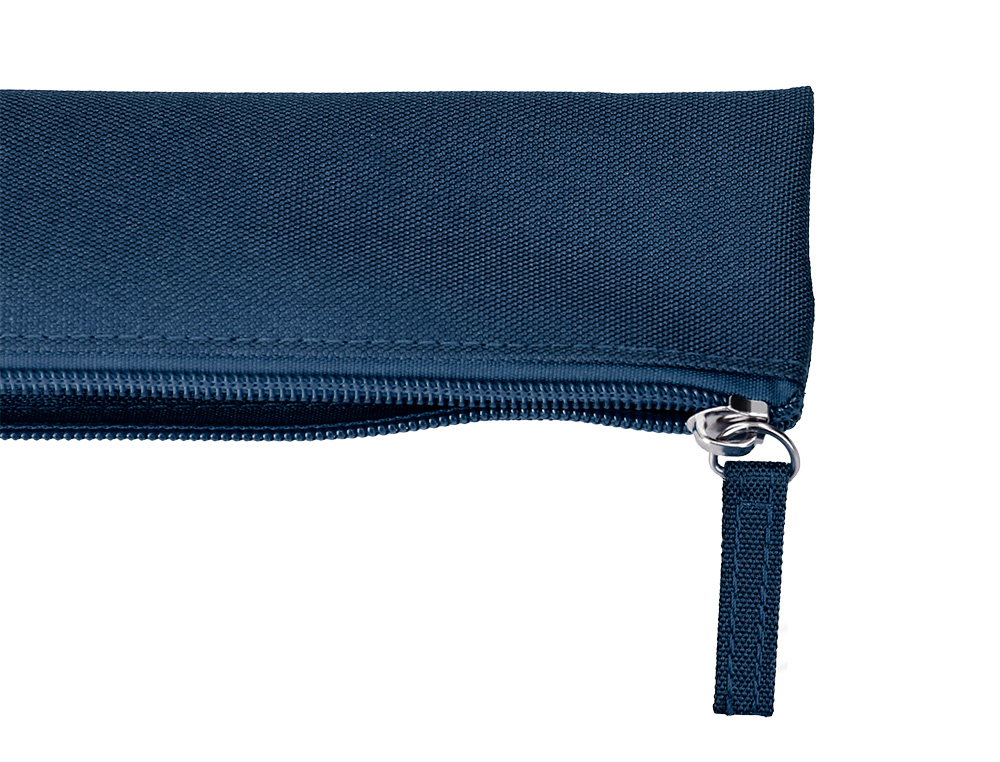ESTOJO ESCOLAR LIDERPAPEL PLANO ESTREITO UM FECHO 200X60 MM AZUL MARINHO