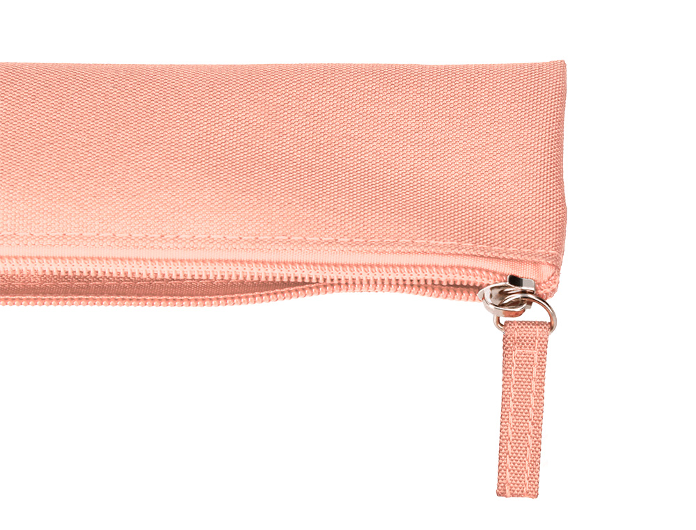 ESTOJO ESCOLAR LIDERPAPEL PLANO ESTREITO UM FECHO 200X60 MM ROSA