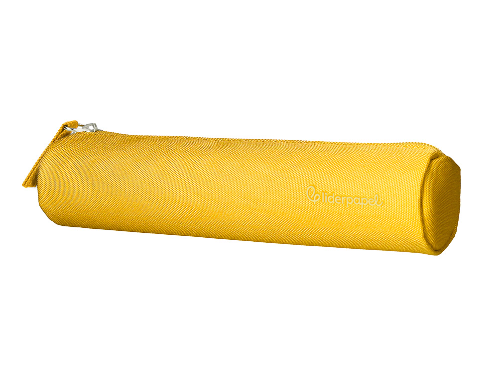 ESTOJO ESCOLAR LIDERPAPEL CILINDRICO ESTREITO 220X45 MM AMARELO
