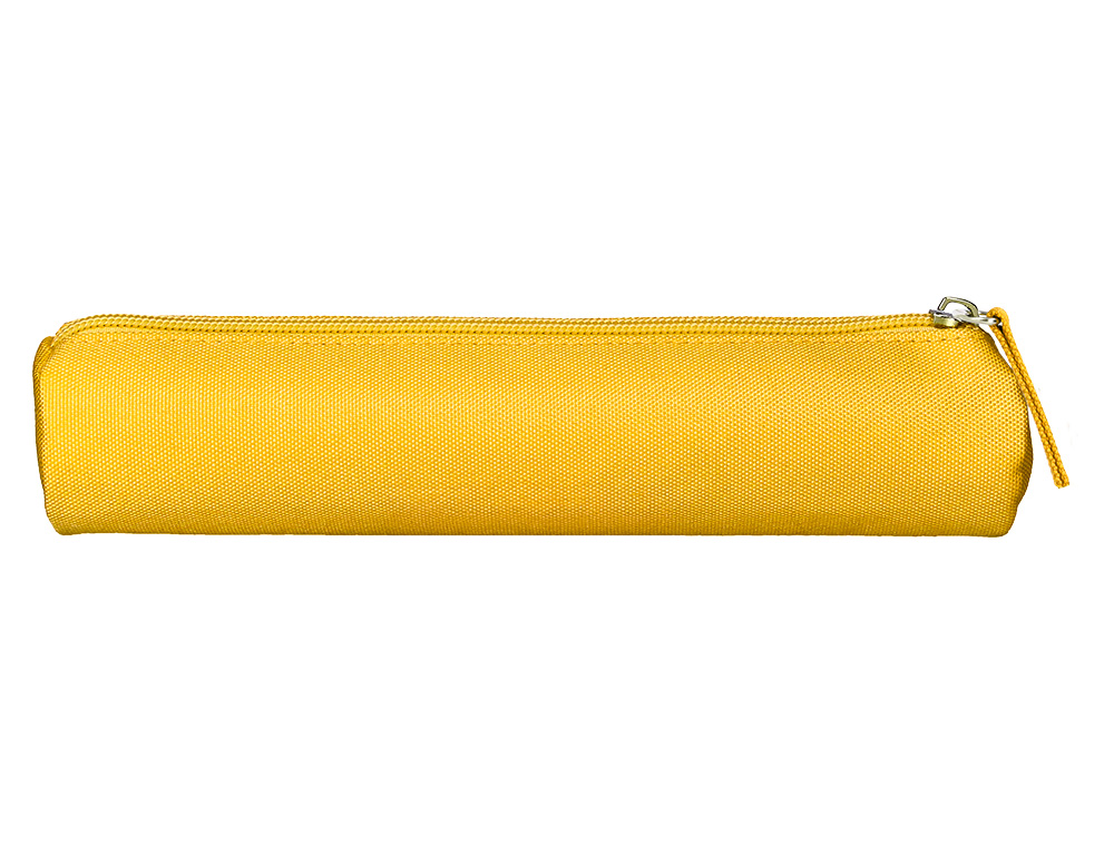 ESTOJO ESCOLAR LIDERPAPEL CILINDRICO ESTREITO 220X45 MM AMARELO