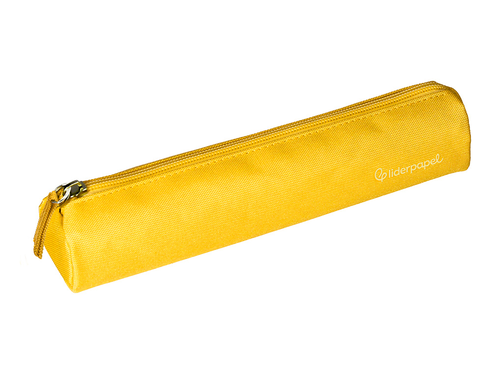ESTOJO ESCOLAR LIDERPAPEL CILINDRICO ESTREITO 220X45 MM AMARELO