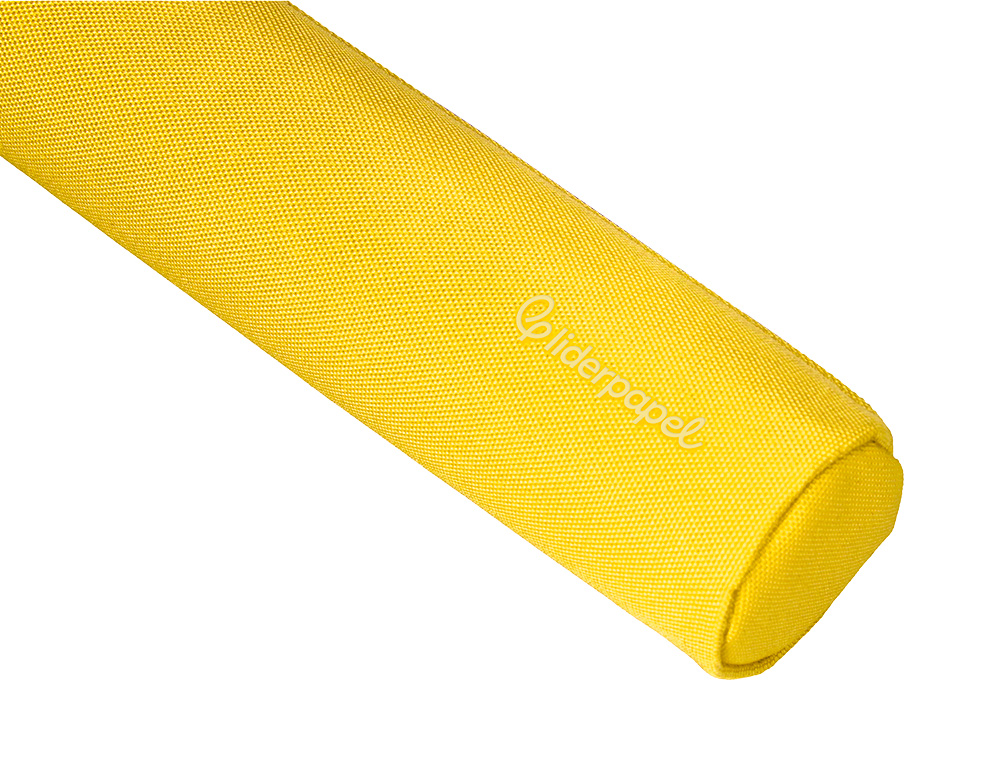 ESTOJO ESCOLAR LIDERPAPEL CILINDRICO ESTREITO 220X45 MM AMARELO